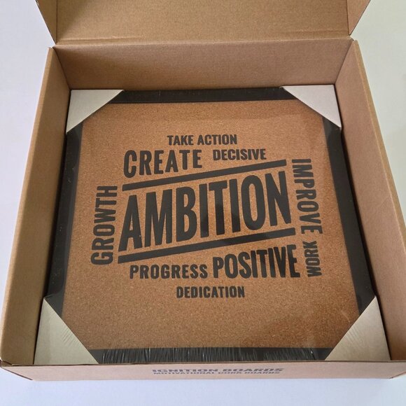 NWT Ignition Boards Motivational Cork Boards – 4 Pack, 12"x12" - Picture 2 of 11